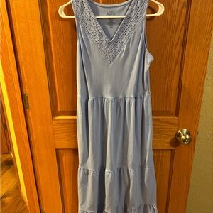 Croft and Barrow Blue Sleeveless Dress XS